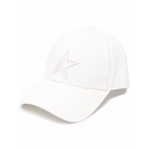 Golden Goose Men 'Star' White Hat With Front Logo Detail In Cotton For Men